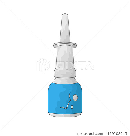 Illustration of Nasal Spray Illustration of Nasal Spray 139108945