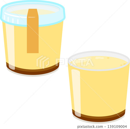 Pudding in a plastic cup Pudding in a plastic cup 139109004