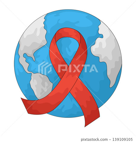 Illustration of World AIDS Day Illustration of World AIDS Day 139109105