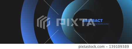 Circle Blue Gradient Concentric Rings Abstract Background Circle Blue Gradient Concentric Rings Abstract Background 139109389