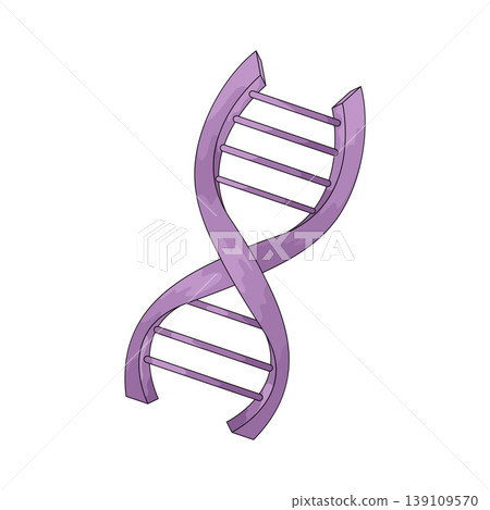 Illustration of DNA Helix Illustration of DNA Helix 139109570