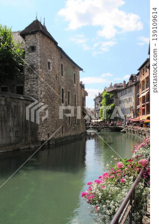 The old town of Annecy, a tourist destination in southeastern France. The old town of Annecy, a tourist destination in southeastern France. 139109614