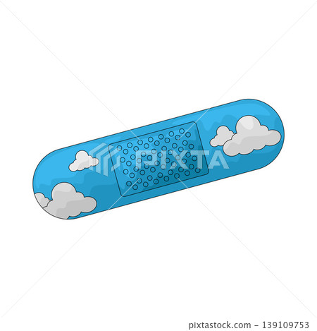 Illustration of Adhesive Patch Illustration of Adhesive Patch 139109753