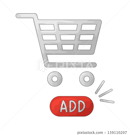 Illustration of Add to Cart Button Illustration of Add to Cart Button 139110207