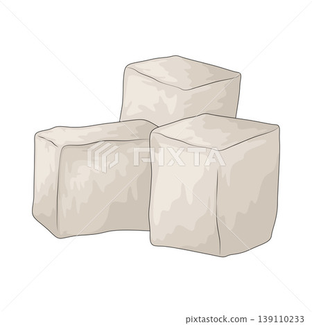 Illustration of Sugar cubes Illustration of Sugar cubes 139110233