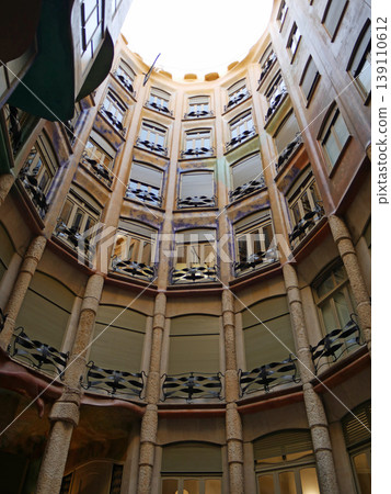 The courtyard of Casa Milà 139110612