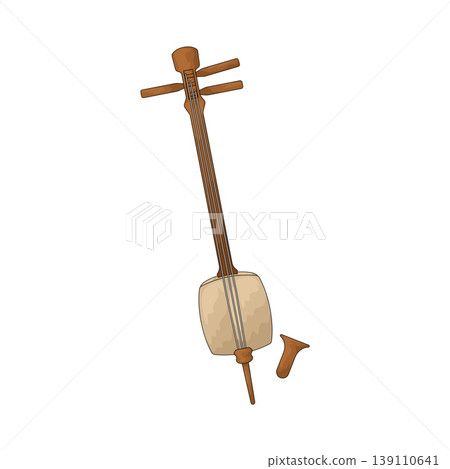 Illustration of Shamisen Illustration of Shamisen 139110641