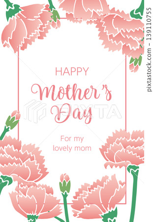 Mother's Day Carnation Banner (Flower Decoration Vector Material to Express Gratitude) Mother's Day Carnation Banner (Flower Decoration Vector Material to Express Gratitude) 139110755