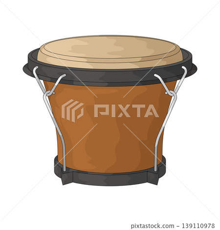 Illustration of Bongo Drums Illustration of Bongo Drums 139110978