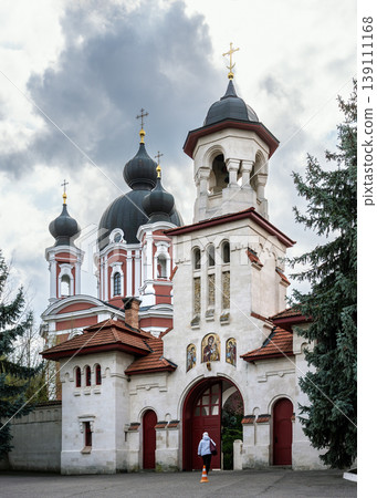 Entrance Gate and Cathedral of the Curchi Orthodox Monastery Entrance Gate and Cathedral of the Curchi Orthodox Monastery 139111168