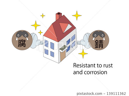 圖標素材代表安全可靠的房屋，能夠抵禦地震和其他災害。 139111362