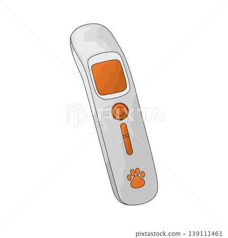 Illustration of Pet Thermometer Illustration of Pet Thermometer 139111461