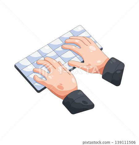 Illustration of Typing  139111506