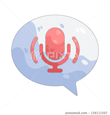 Illustration of voice chat Illustration of voice chat 139111507