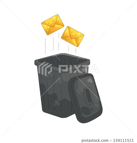 Illustration of Delete message 139111521