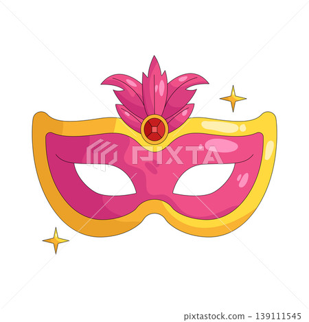 Illustration of masquerade mask Illustration of masquerade mask 139111545