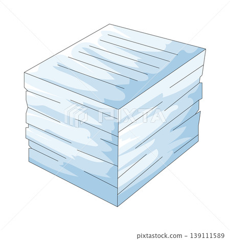 Illustration of document stack Illustration of document stack 139111589