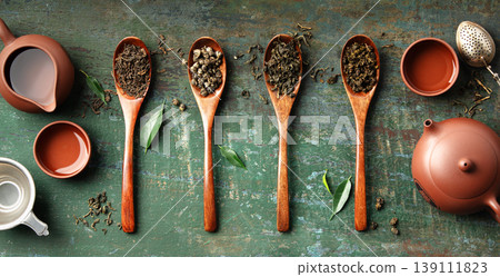 Variety of Loose Leaf Teas Variety of Loose Leaf Teas 139111823
