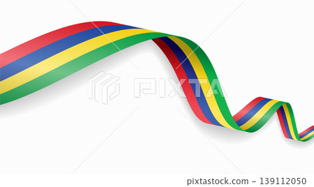 Mauritius flag waving ribbon design for national holidays. Vector illustration. Mauritius flag waving ribbon design for national holidays. Vector illustration. 139112050