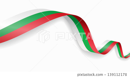 Bulgarian flag waving ribbon design for national holidays. Vector illustration. Bulgarian flag waving ribbon design for national holidays. Vector illustration. 139112178