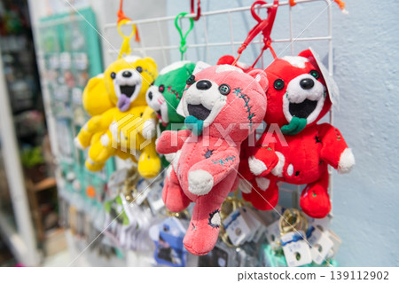 Colorful Zombie Bear in souvenir shops at Huinnyeoul Village, Busan 139112902