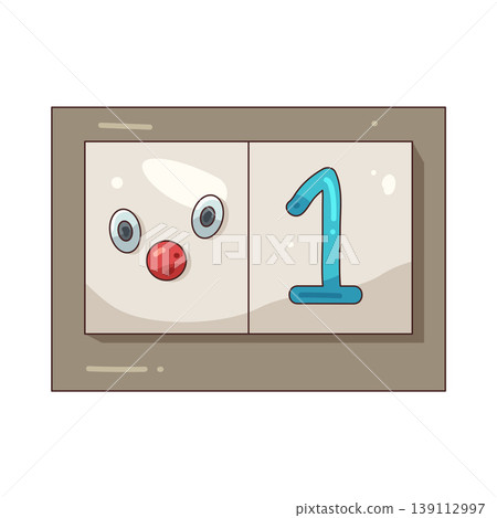 Illustration of April Fools calendar Illustration of April Fools calendar 139112997