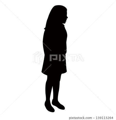 a child body silhouette vector a child body silhouette vector 139113264