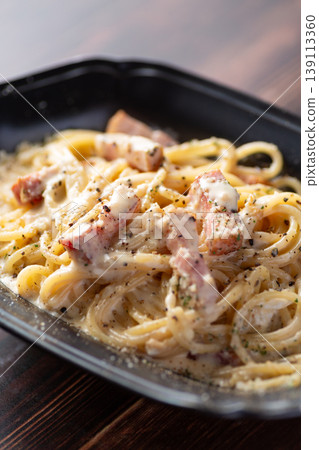 Bacon Carbonara Pasta 139113360
