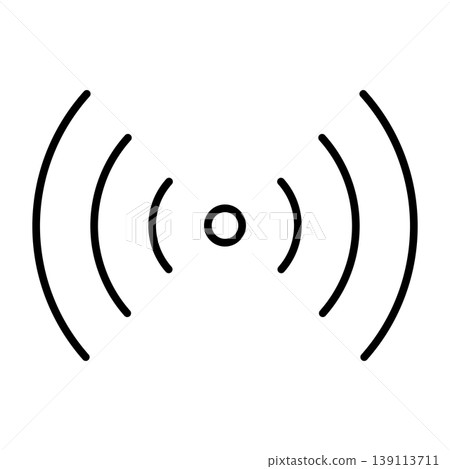 無線電波符號的簡單圖示插圖 003 139113711