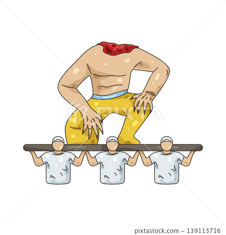 Illustration of Ogoh ogoh parade 139113716