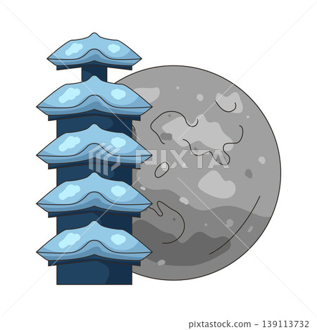 Illustration of Balinese temple 139113732