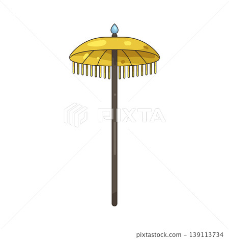 Illustration of ceremonial umbrella 139113734