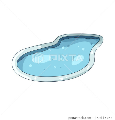 Illustration of pool Illustration of pool 139113768