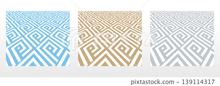 Set of abstract geometric patterns. Modern vector backgrounds. Colored ornaments Graphic modern patterns Simple lattice graphic design 139114317
