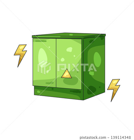 Illustration of electrical panel box Illustration of electrical panel box 139114348