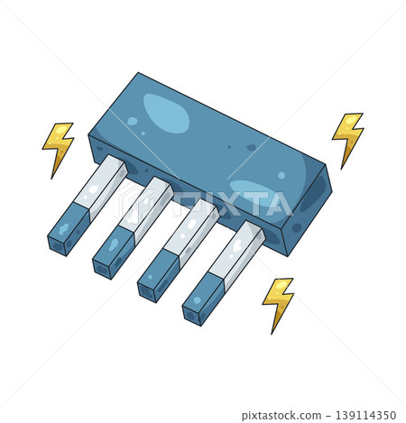 Illustration of electronic component Illustration of electronic component 139114350