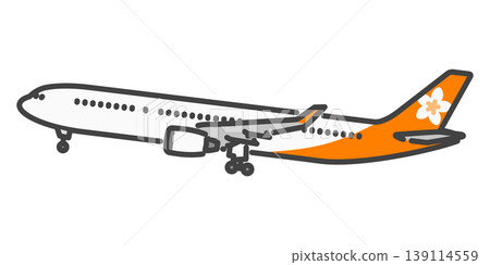 長途國際客運飛機，起落架放下，起飛後不久，夏威夷/太平洋度假勝地航線。 139114559