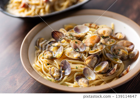 Clam Vongole Bianco Pasta 139114647