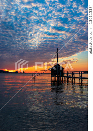 The beautiful sunset over Lake Togo 139115384