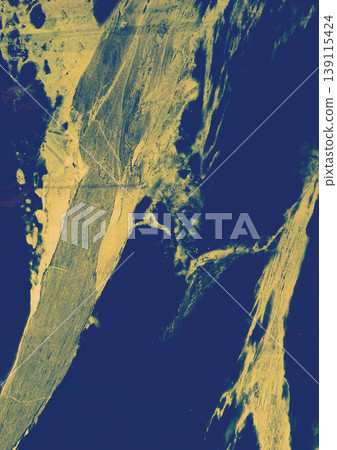Abstract organic texture with golden yellow veins on dark blue background. Elegant marble pattern or liquid gold flow. Creative luxury background for premium branding, interior decor and design. Abstract organic texture with golden yellow veins on dark blue background. Elegant marble pattern or liquid gold flow. Creative luxury background for premium branding, interior decor and design. 139115424