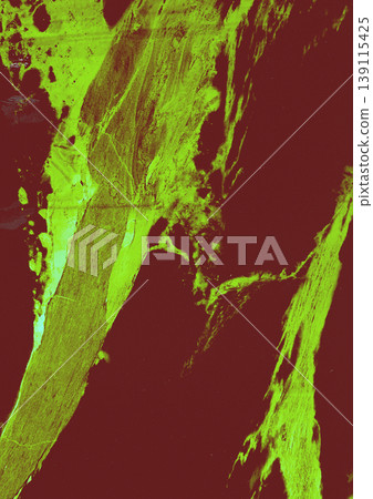 Abstract organic texture with vibrant neon lime green glow on dark burgundy background. High contrast surreal pattern or digital glitch. Creative art. Abstract organic texture with vibrant neon lime green glow on dark burgundy background. High contrast surreal pattern or digital glitch. Creative art. 139115425