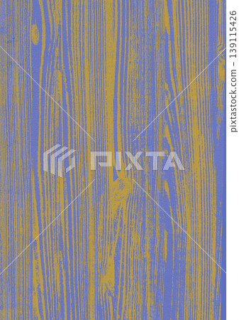 Abstract wooden texture with golden ochre grain on purple lavender background. Organic pattern with wood knots and rough surface. Trendy artistic background for modern design and branding. 139115426