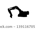 Heavy equipment silhouette 139116705
