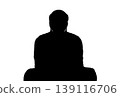 Silhouette of the Great Buddha 139116706