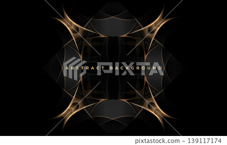 Black and gold ornate frame radiance, metallic filigree and delicate glow create dramatic focal point, velvet black negative space adds depth, ideal for jewelry branding, abstract luxury ambience Black and gold ornate frame radiance, metallic filigree and delicate glow create dramatic focal point, velvet black negative space adds depth, ideal for jewelry branding, abstract luxury ambience 139117174