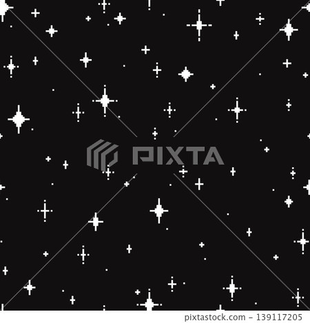 Pixel Star Sparkle Seamless Pattern Background Pixel Star Sparkle Seamless Pattern Background 139117205