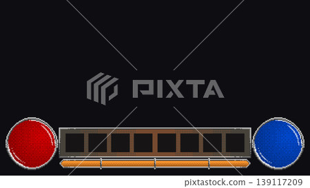 Pixel fantasy game interface bars and orbs Pixel fantasy game interface bars and orbs 139117209