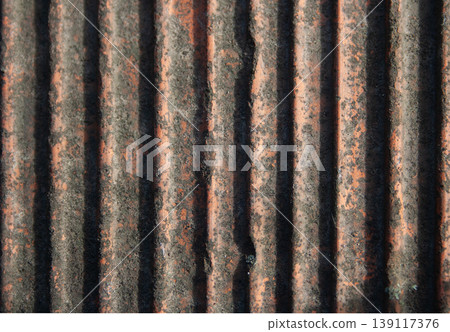 Background roughed ribbed texture. Peach and grey color rough texture Background roughed ribbed texture. Peach and grey color rough texture 139117376