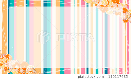 Tropical colorful summer-colored random stripe frame Tropical colorful summer-colored random stripe frame 139117485