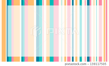 Tropical summer-colored random stripe frame Tropical summer-colored random stripe frame 139117505